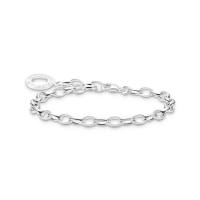 Charm-Armband klassisch Silber Länge 17 cm